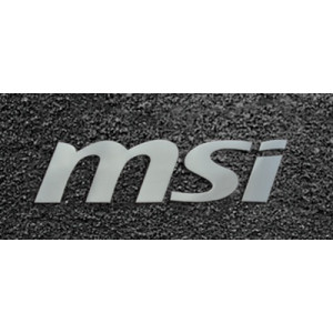 Наклейка MSI silver Metal 5x1.3cm