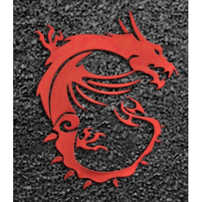 Наклейка MSI Dragon red Metal 4.5x3.7cm
