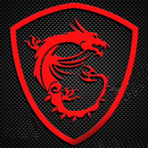Наклейка MSI Gaming Red Sticker Metal 45x40mm