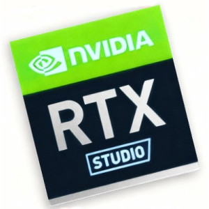 Наклейка NVIDIA GeForce RTX Studio 17x18mm