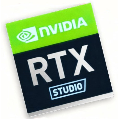 Наклейка NVIDIA GeForce RTX Studio 17x18mm