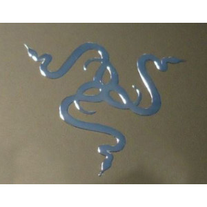 Наклейка Razer logo silver 2x1.9cm