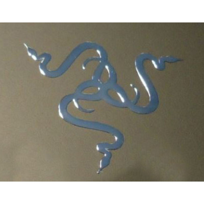 Наклейка Razer logo silver 2x1.9cm