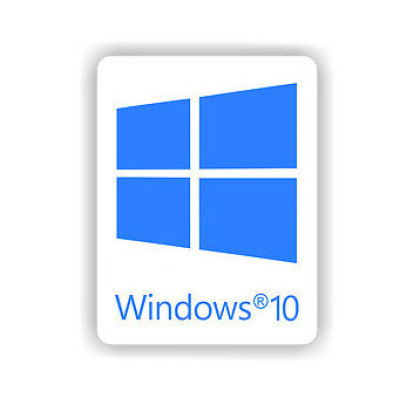 Наклейка Windows 10 White Blue