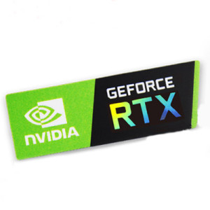 Наклейка NVIDIA GeForce RTX 46x15mm