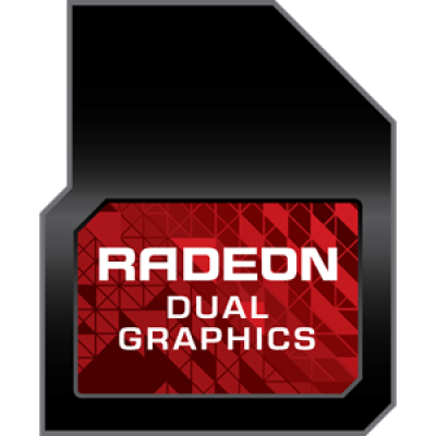 Наклейка AMD Radeon DUAL Graphics 16x13mm