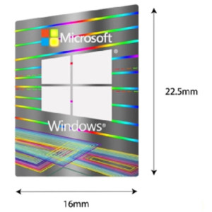 Наклейка Windows 11 2,3x1,65cm