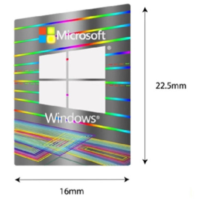 Наклейка Windows 11 2,3x1,65cm