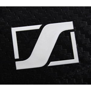 Наклейка Sennheiser logo metal silver 25x16mm