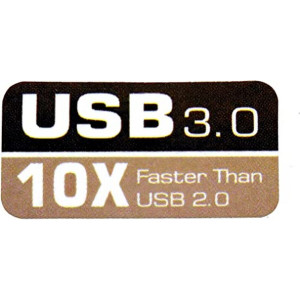 Наклейка USB 3.0 10X Faster 30x15mm