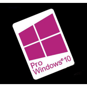 Наклейка Windows 10 Pro White Purple