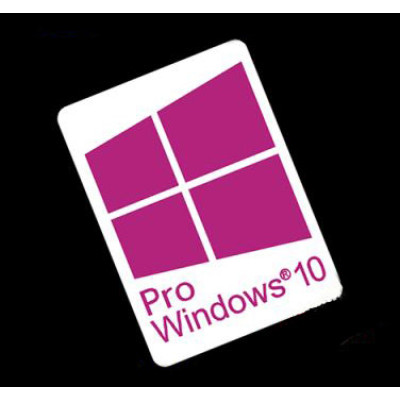 Наклейка Windows 10 Pro White Purple