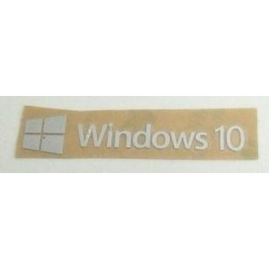 Наклейка Windows 10 Silver metal 5x1cm