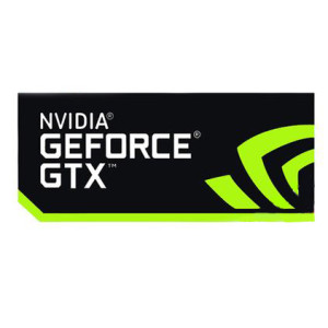 Наклейка NVIDIA GeForce GTX Black 35x15mm