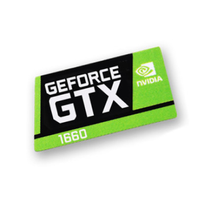 Наклейка NVIDIA GeForce GTX 1660 24x12mm