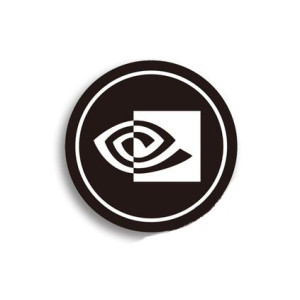 Наклейка для вентилятора відеокарти NVIDIA logo