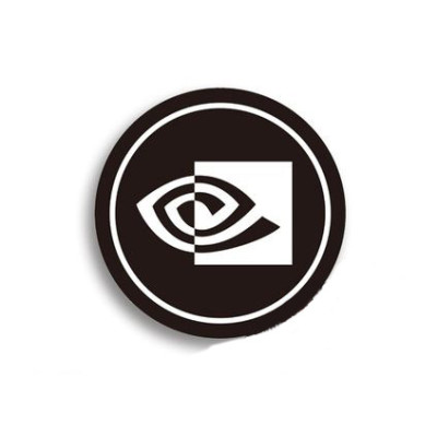 Наклейка для вентилятора відеокарти NVIDIA logo