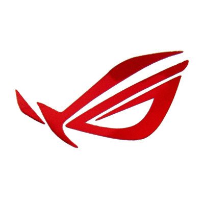 Наклейка Asus ROG Red Metal 30x18mm