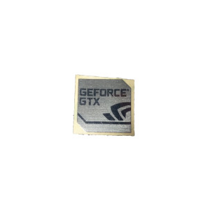 Наклейка NVIDIA GeForce GTX Silver Chrome (metal) 1,8x1,8