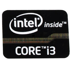 Наклейка Intel Core i3 2x1,5cm Black