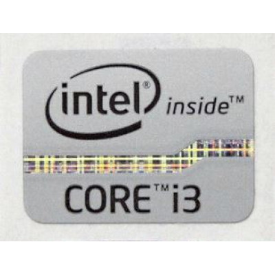 Наклейка Intel Core i3 2x1,5cm Grey