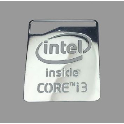 Наклейка Intel Core i3 Silver Chrome (metal)