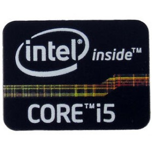 Наклейка Intel Core i5 2x1,5cm Black