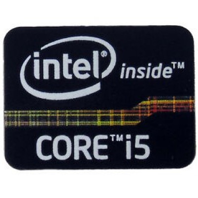 Наклейка Intel Core i5 2x1,5cm Black