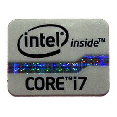 Наклейка Intel Core i7 2x1,5cm Grey/Gray