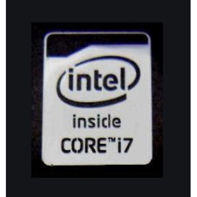Наклейка Intel Core i7 Silver Chrome (metal)
