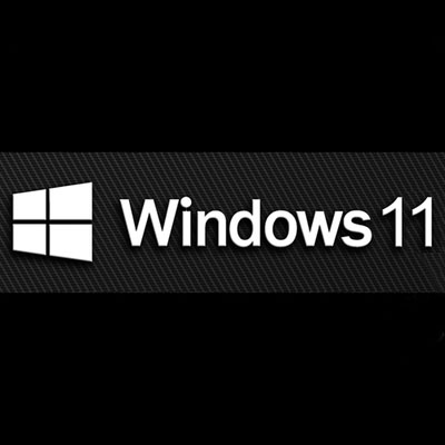 Наклейка Windows 11 Silver metal 3x0,6cm