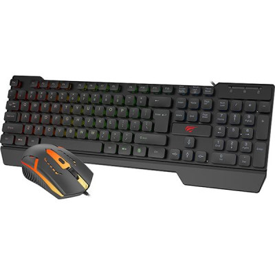 Комплект дротовий (клавіатура+мишка) Havit HV-KB511CM Gaming Combo USB Black