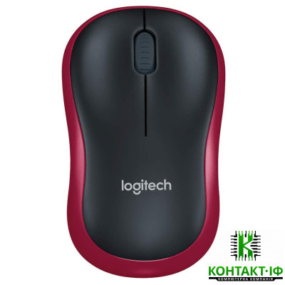 Мишка Logitech M186 Wireless Black-Red (910-004133)