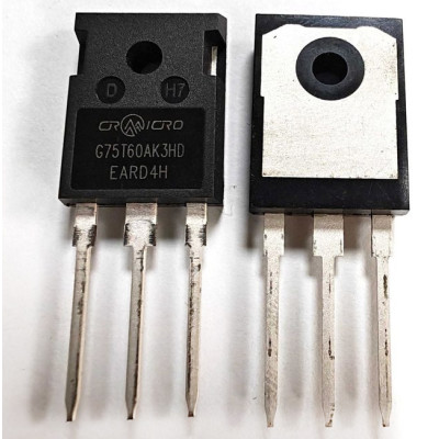 Транзистор G75T60AK3HD, CRG75T60AK3HD (заміна для G75T60AK3SD, CRG75T60AK3SD)