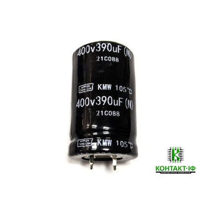 Конденсатор 400v 390uF 40x25 +105°C Nippon Chemi-con (21С088)