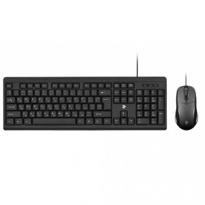 Комплект дротовий (клавіатура+мишка) 2E MK401 USB Black (2E-MK401UB)