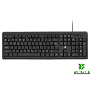Клавіатура дротова 2E KS108 USB Black (2E-KS108UB)