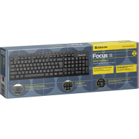 Клавіатура дротова Defender Focus HB-470 USB