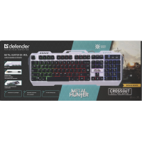 Клавіатура дротова Defender Metal Hunter GK-140L USB Metal