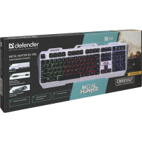 Клавіатура дротова Defender Metal Hunter GK-140L USB Metal