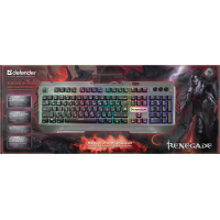 Клавіатура дротова Defender Renegade GK-640DL USB,RGB підсвітка