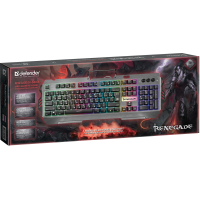 Клавіатура дротова Defender Renegade GK-640DL USB,RGB підсвітка