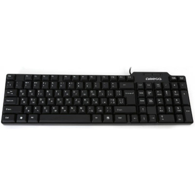 Клавіатура дротова Omega OK-05 USB Black