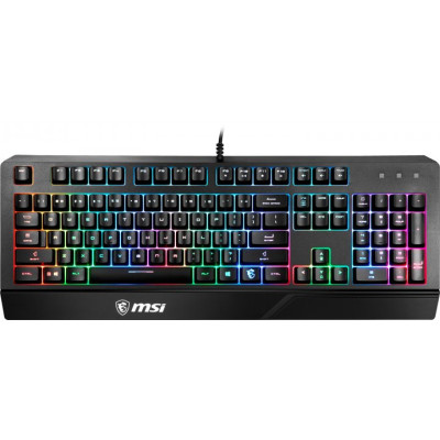 Клавіатура дротова ігрова MSI Vigor GK20 UA USB Black (VIGOR_GK20_UA)