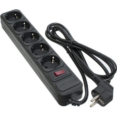 Мережевий фільтр Maxxter SPM5-G-6G(B) 5 роз 1.8м